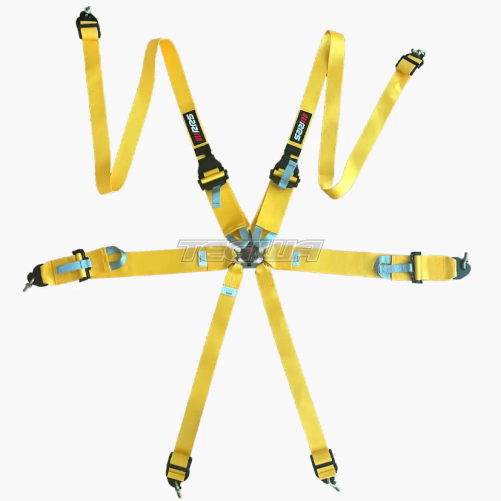 Rrs Fia R6 Hans Harness Yellow Harnesses