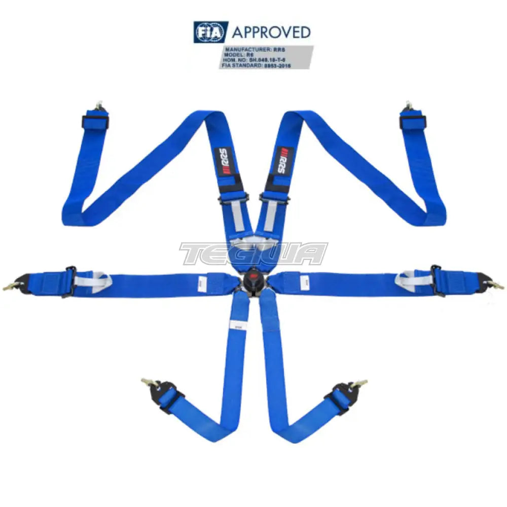 Rrs Fia R6 Harness Blue Harnesses