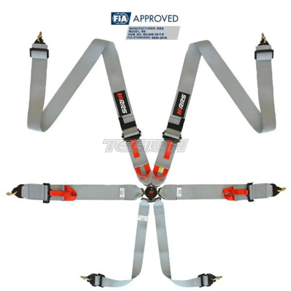 Rrs Fia R6 Harness Grey Harnesses