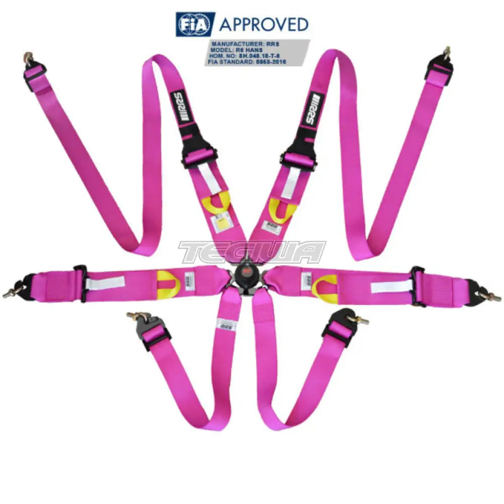 Rrs Fia R6 Harness Pink Harnesses