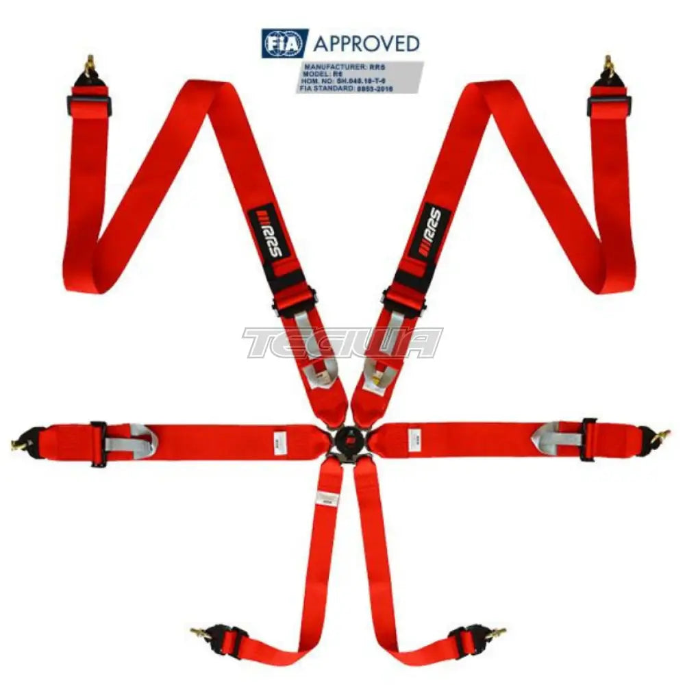 Rrs Fia R6 Harness Red Harnesses