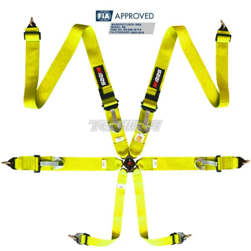 Rrs Fia R6 Harness Yellow Harnesses