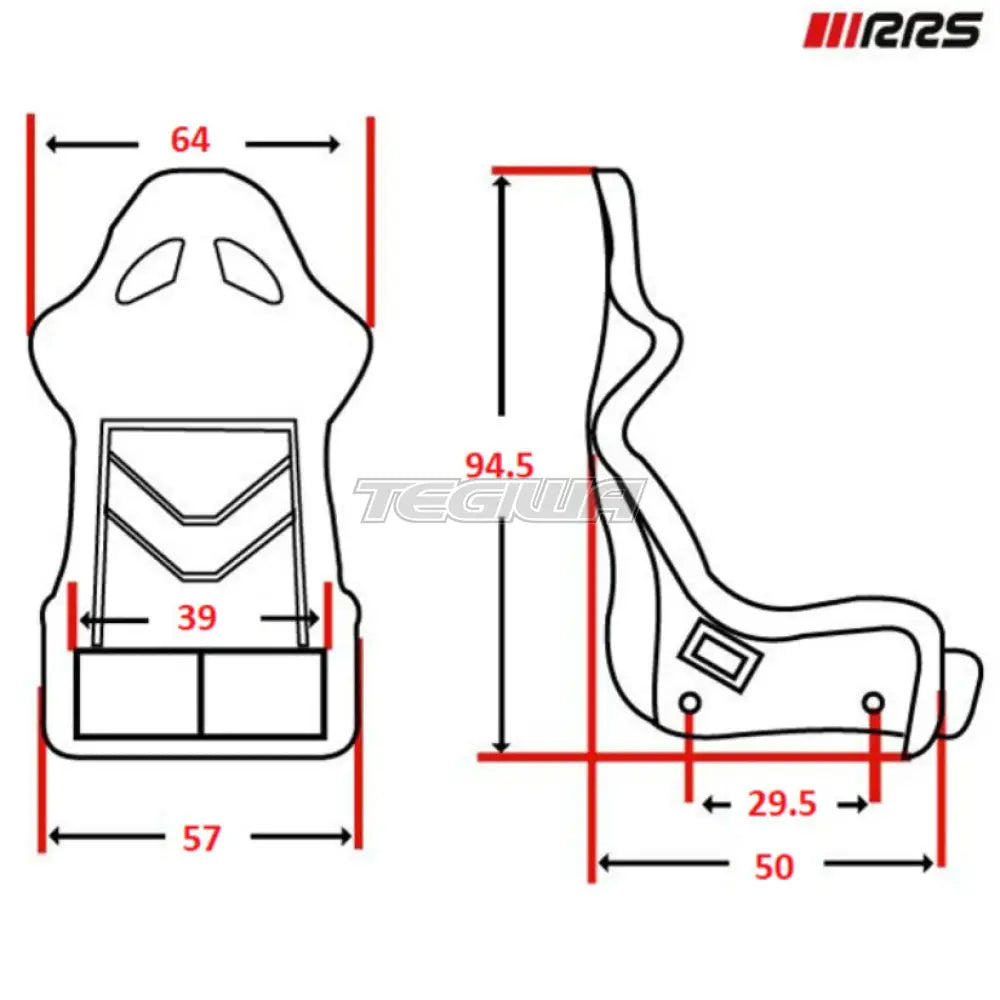 Rrs Fia Race Xl Rst-800 Racing Seat 8855-1999 Seats Rails & Mounts