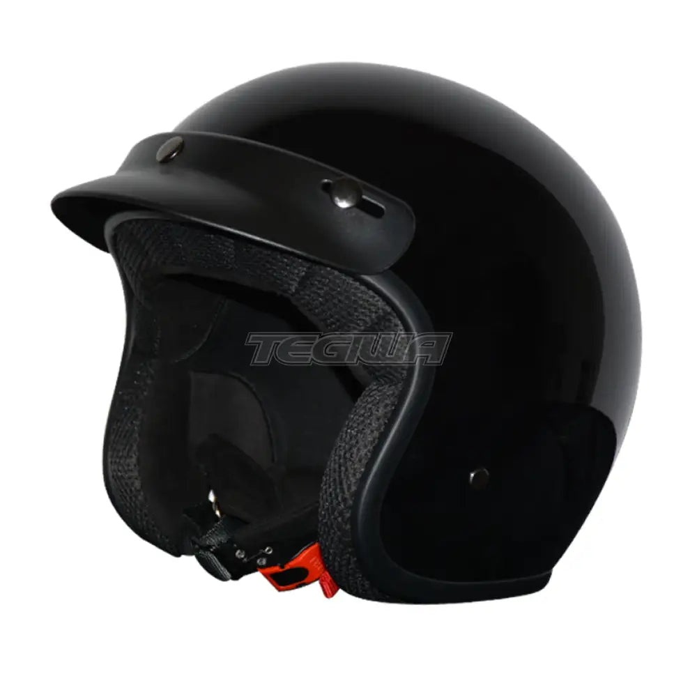 Rrs Leisure Jet Helmet Ce-2205 Glossy Black Helmets