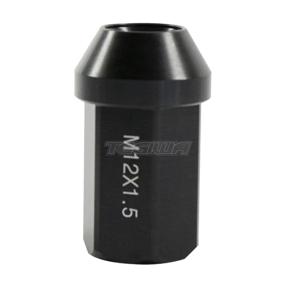 Rrs Non-Through Black Aluminum Conical Nut 60 Degree T19Mm 12X150 Long Threading 30Mm - H40Mm