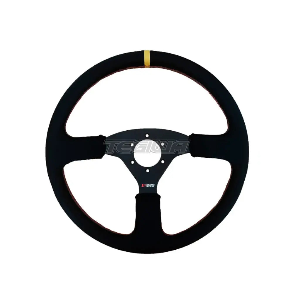 Rrs Off Road Steering Wheel Flat 380Mm Faux Leather Wheels And Accessories