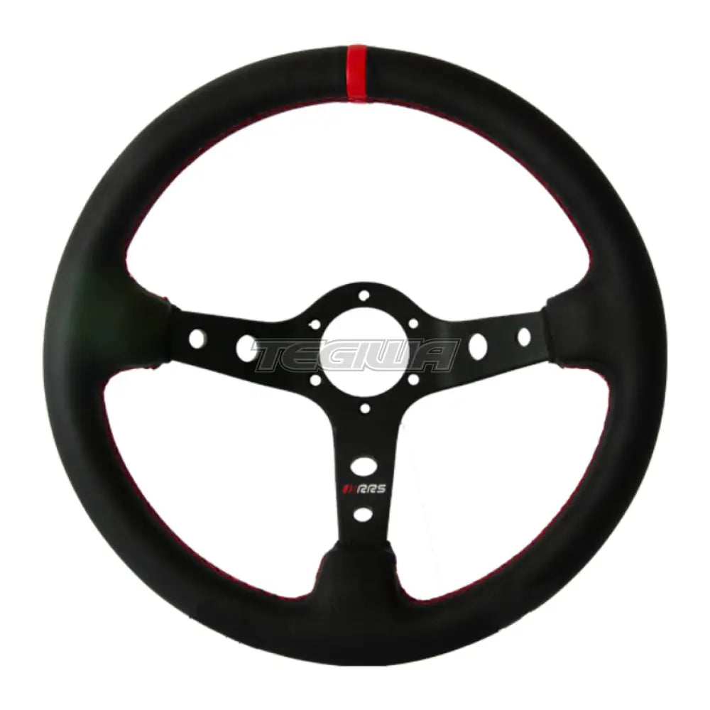 Rrs Rallye Steering Wheel T90 350Mm Faux Leather / 37X29Mm Wheels And Accessories