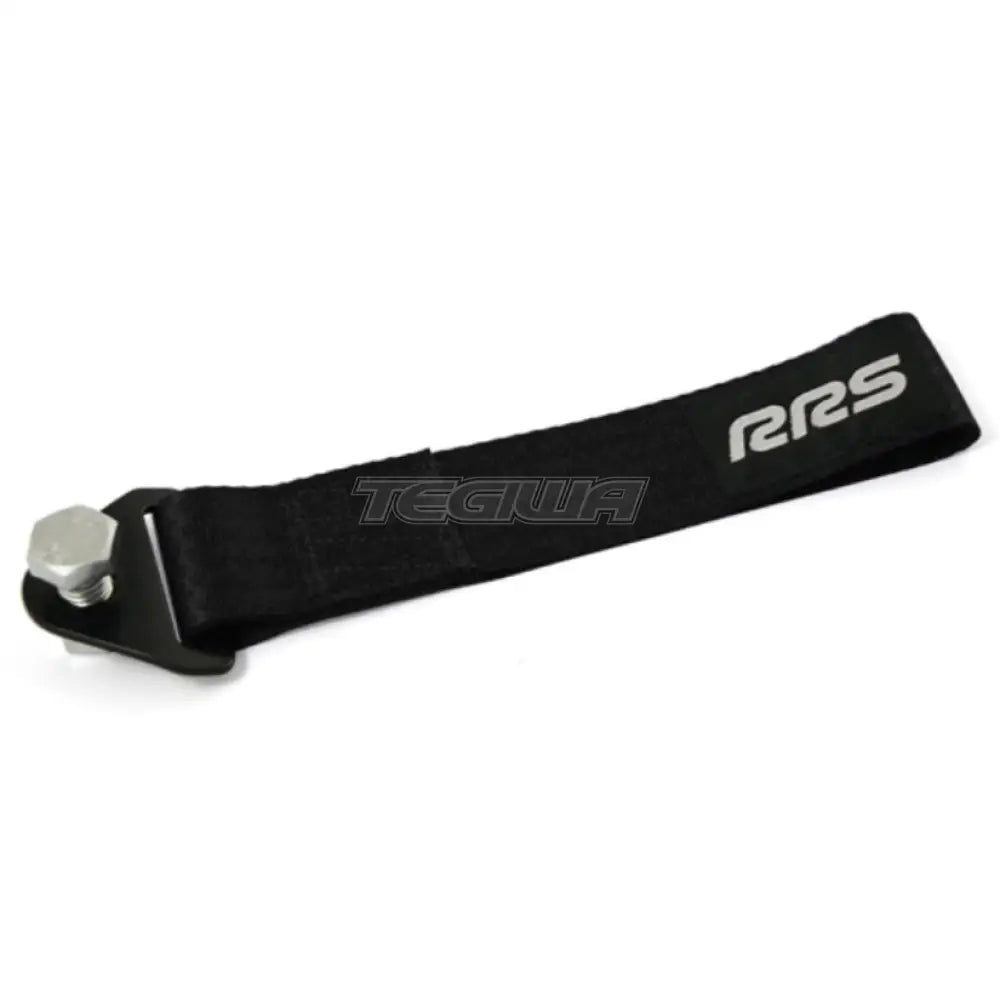 Rrs Towing Strap With Logo Black Tow Hooks