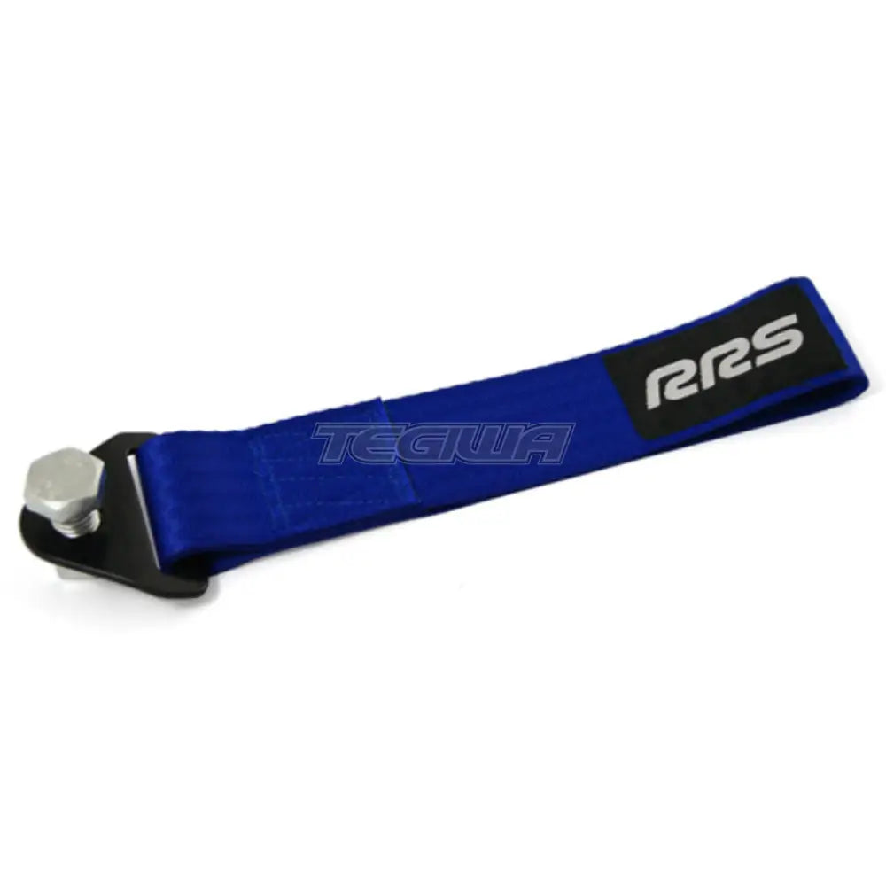 Rrs Towing Strap With Logo Blue Tow Hooks