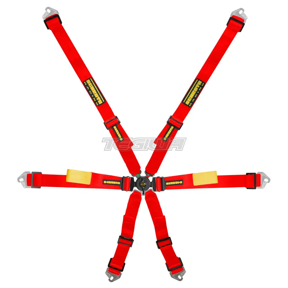 Schroth 6 Point 3X2 Enduro Harness Red Harnesses