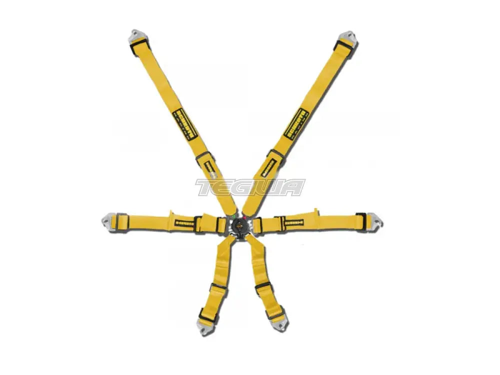 Schroth Fhr 6 Point Flexi Harness Yellow Harnesses