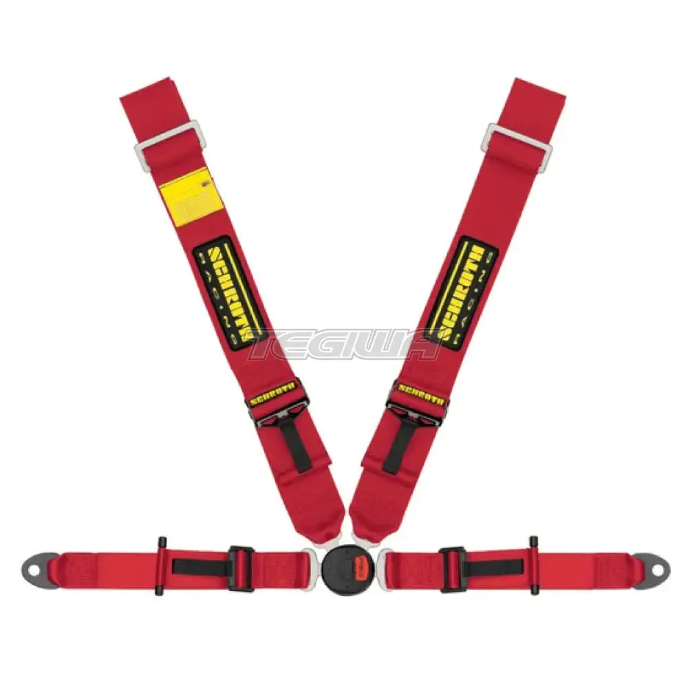 Schroth Lotus Ii-Fe Oem 4 Point Professional Harness Red / Left Harnesses