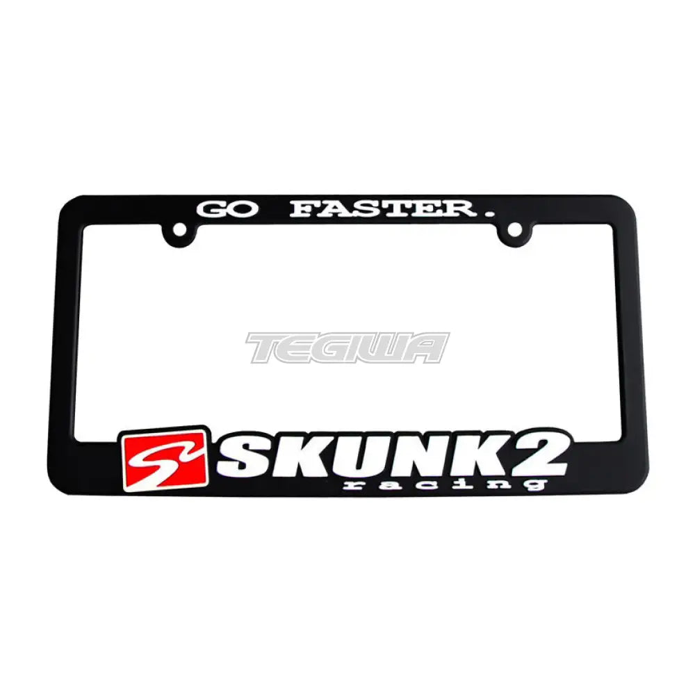 Skunk2 Go Faster Us License Plate Frame - Clearance Plates & Frames