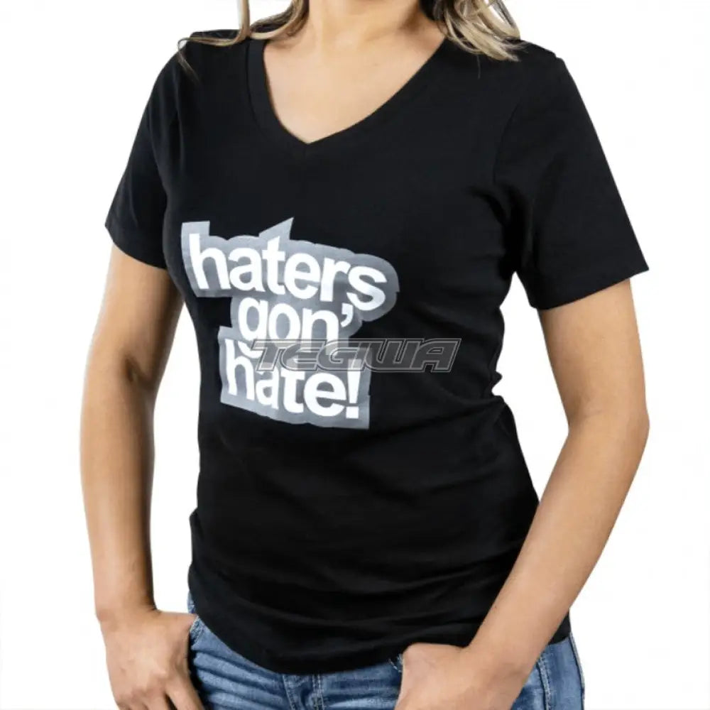 Skunk2 Haters Gon' Hate Ladies V-Neck T-Shirt Black