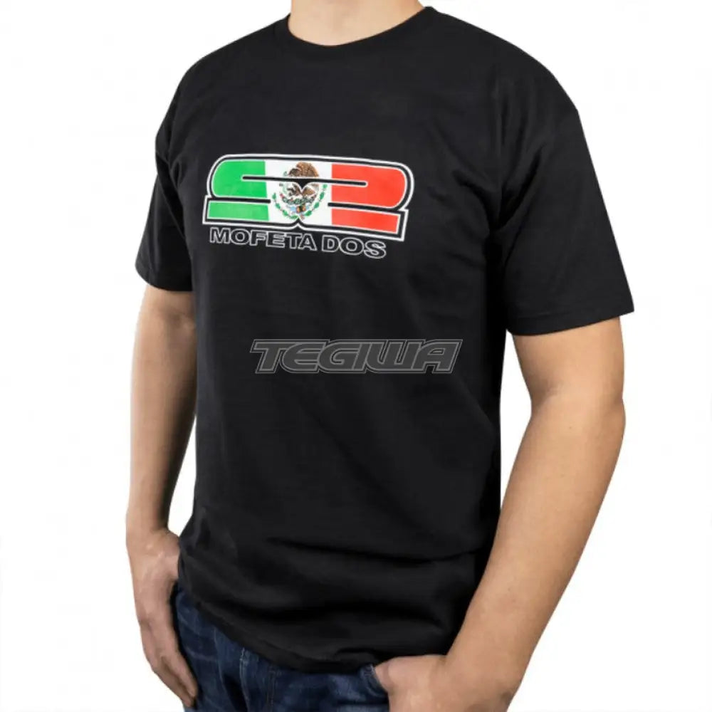 Skunk2 Mexico Flag T-Shirt Black