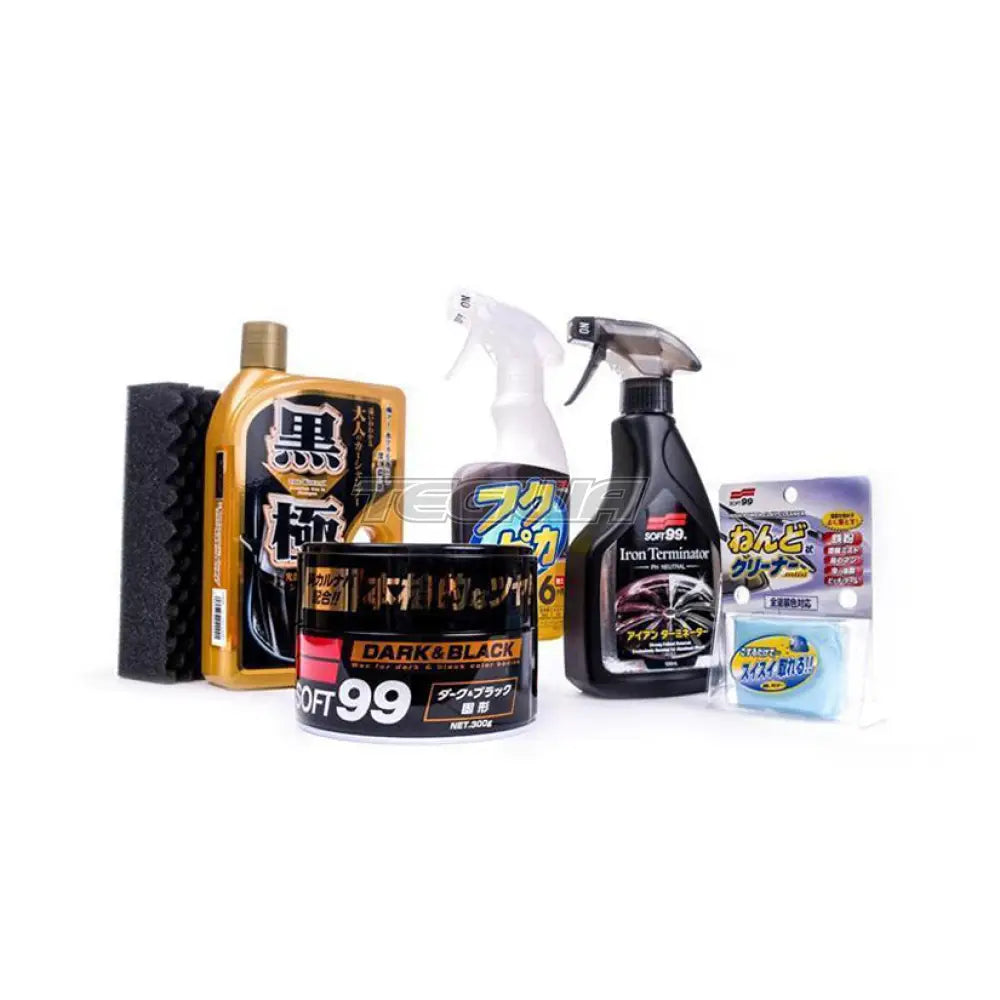 Soft99 Basic Detailing Kit Dark Exterior Cleaning