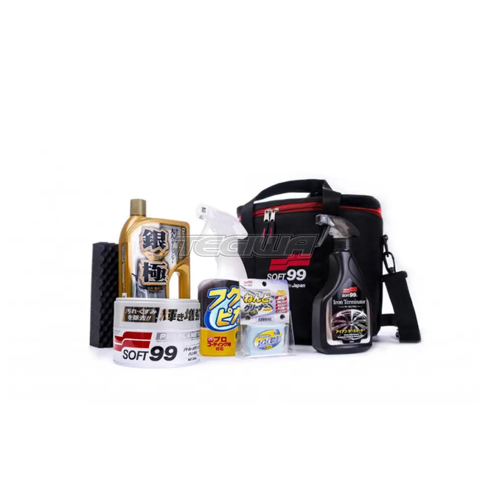 Soft99 Basic Detailing Kit Inc. Product Bag Light Exterior Cleaning