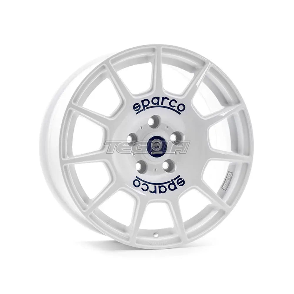 Sparco Terra Alloy Wheel 16X7 Et30 4X100 White Blue Lettering