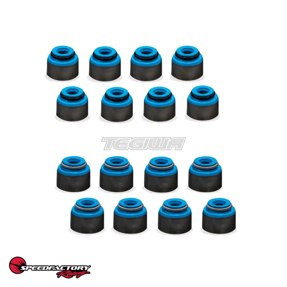 Speedfactory 5.5mm Viton Honda Valve Stem Seal - Blue - Set of 8