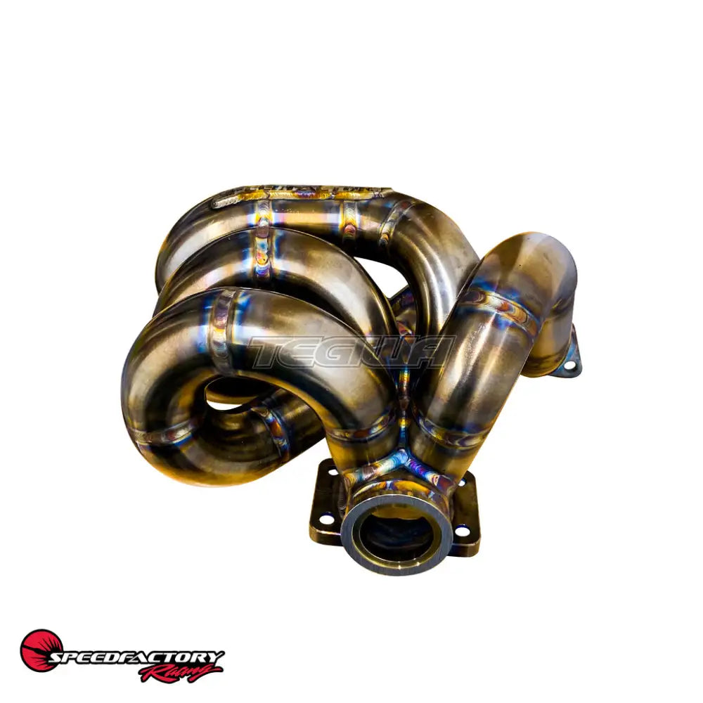 Speedfactory Bottom Mount Turbo Manifold, Honda D Series, T3 Flange w 44-46mm V-Band WG