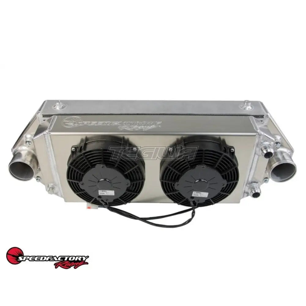 Speedfactory HP Dual Backdoor Intercooler Combo w/ Honda B/D/H Series -16AN Tucked Radiator