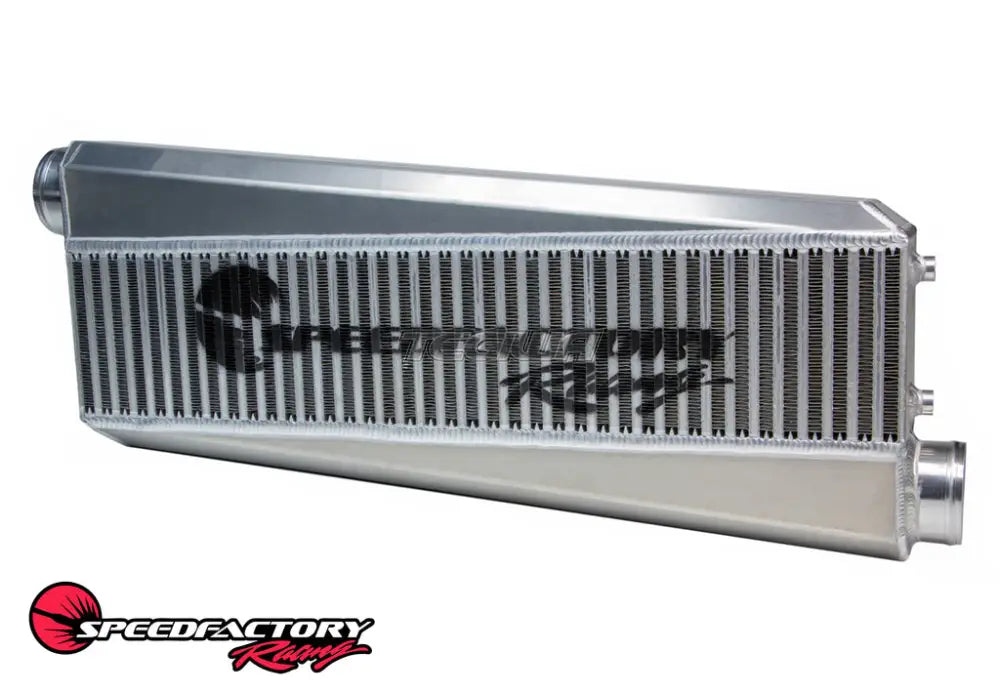 Speedfactory HP Vertical Flow Intercooler - 27x6x4.5 Opposing Side Inlet/Outlet: 3.0"