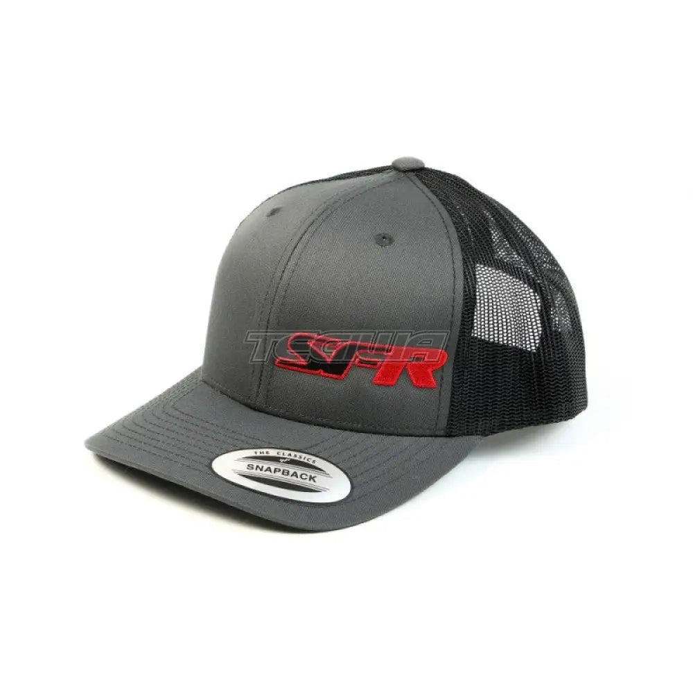 Speedfactory Racing Sfr Logo Black Snap Back Trucker Hat