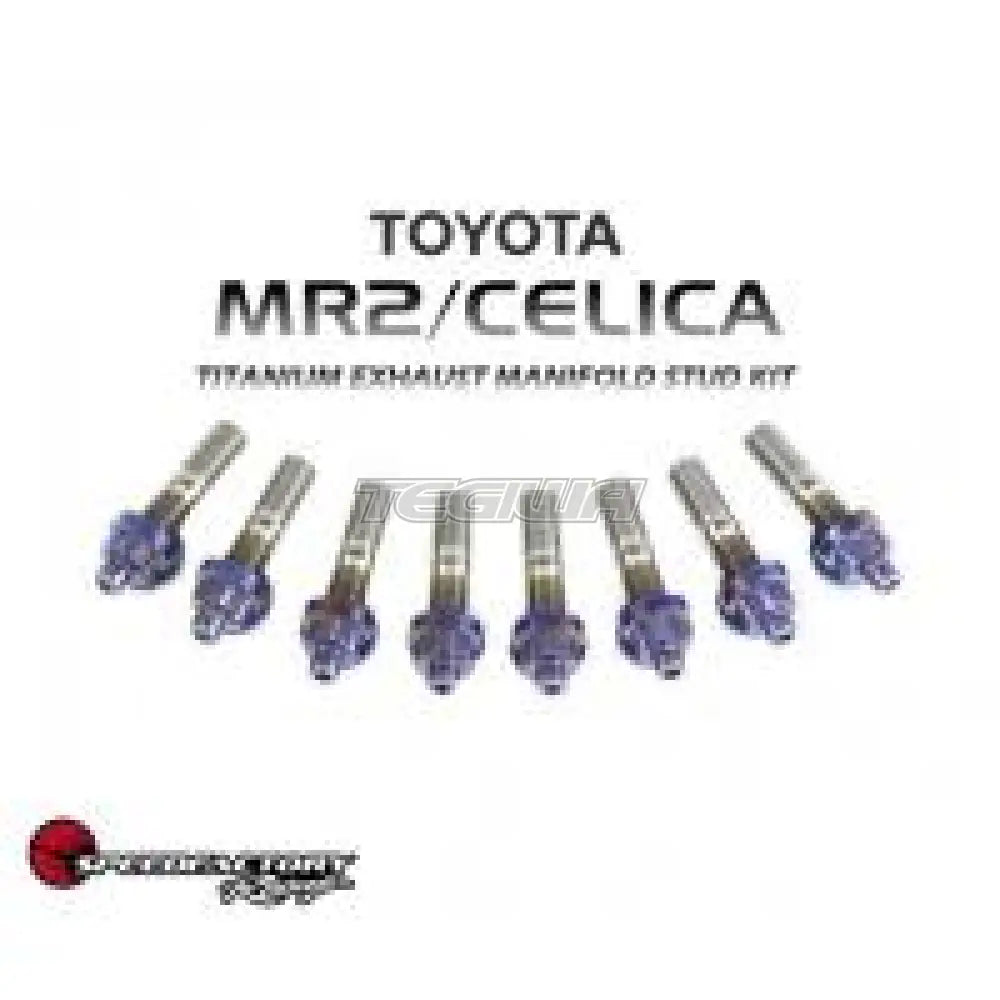 Speedfactory Titanium Exhaust Manifold Stud Kit Toyota Mr2 / Celica - Kit Includes 8Pc Nut, Stud And Washer