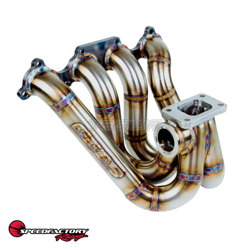 Speedfactory Turbo Manifold Top Mount Honda B Series T4 OPEN w Single 60mm V-Band WG Tial Flange