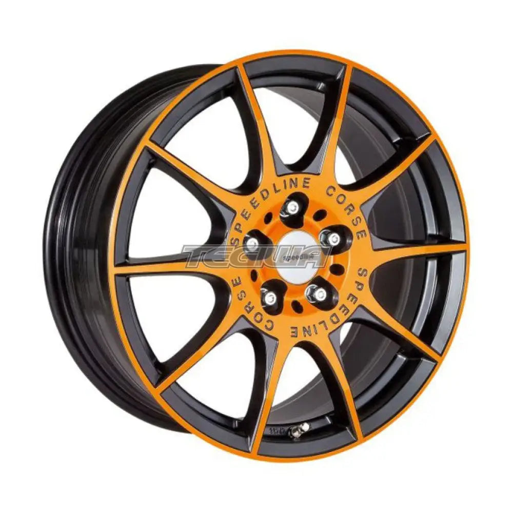 Speedline Corse SL2 Marmora Alloy Wheel Matt Black and Orange