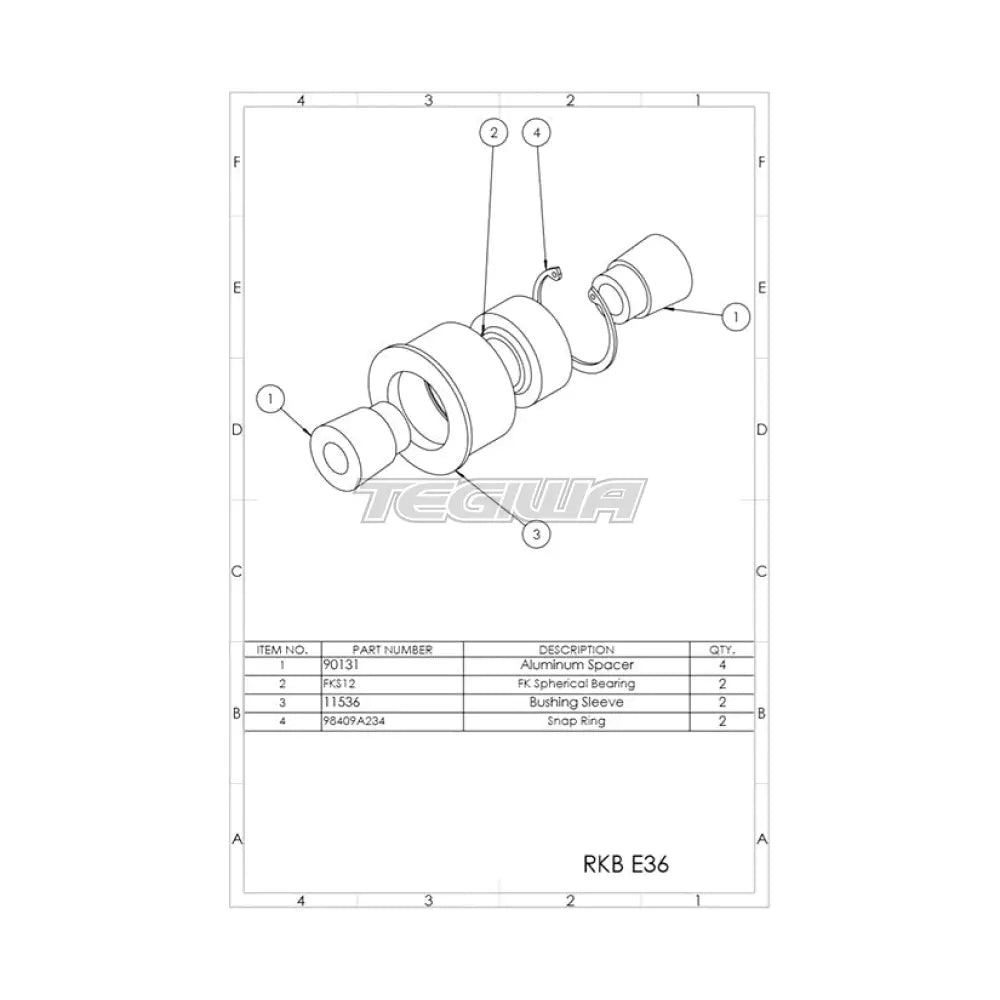 SPL Rear Knuckle Bushings (RKB) BMW E36/E46