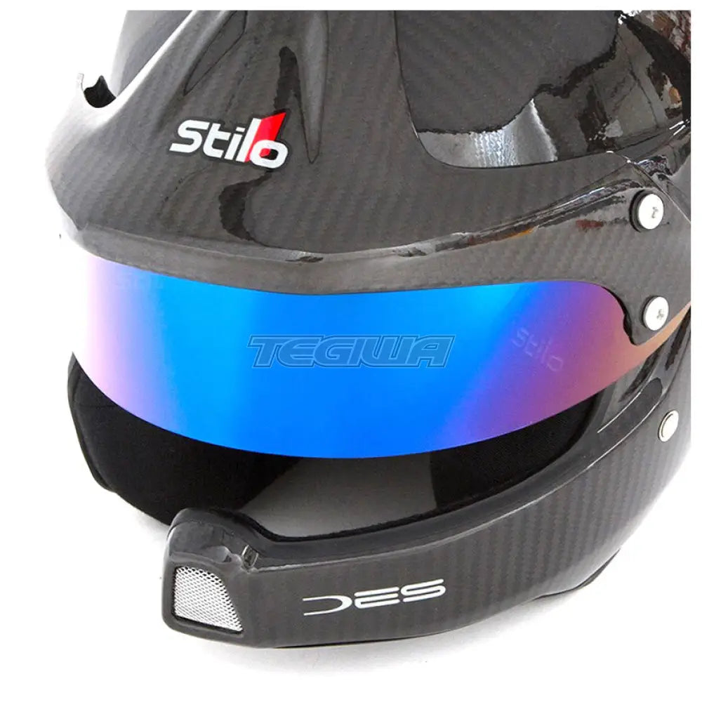 Stilo Short Visor For Wrc Des Trophy St4F And St4W Helmets Blue Iridium