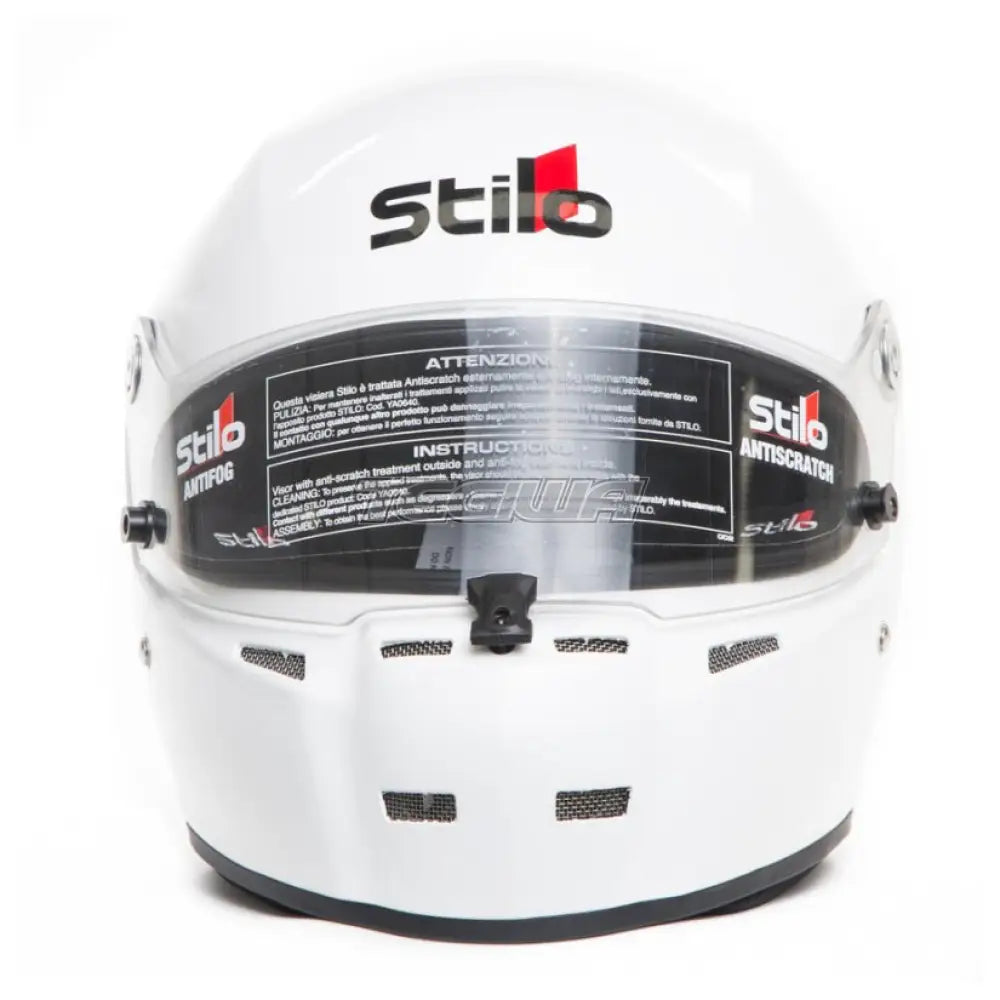 Stilo St5 Cmr Karting/Track Day Helmet Large - 59Cm White Blue Interior Helmets