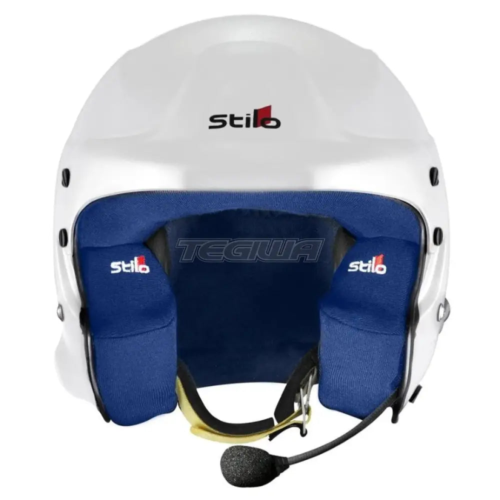 Stilo Trophy Des Plus Helmet Fia/Snell Approved White Shell - Blue Padding / Medium 57Cm Helmets