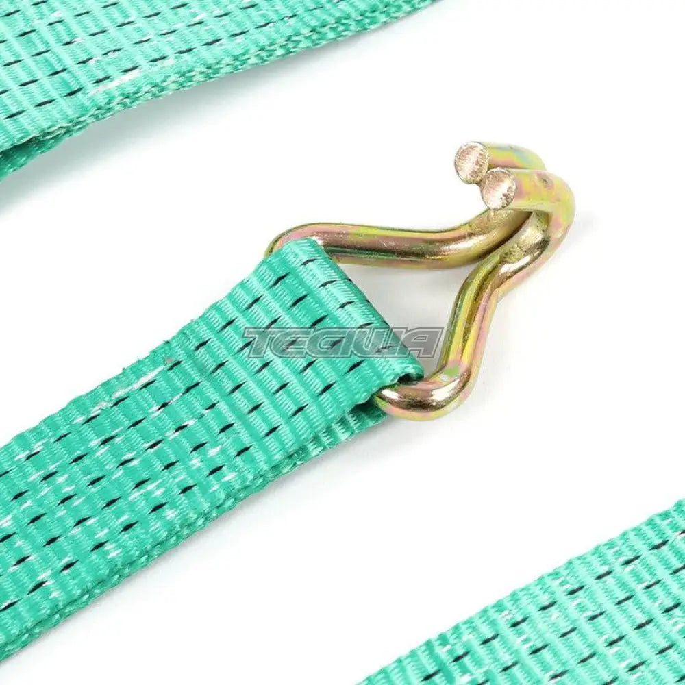 Takata Trailer Vehicle Tie Down Straps Set Green