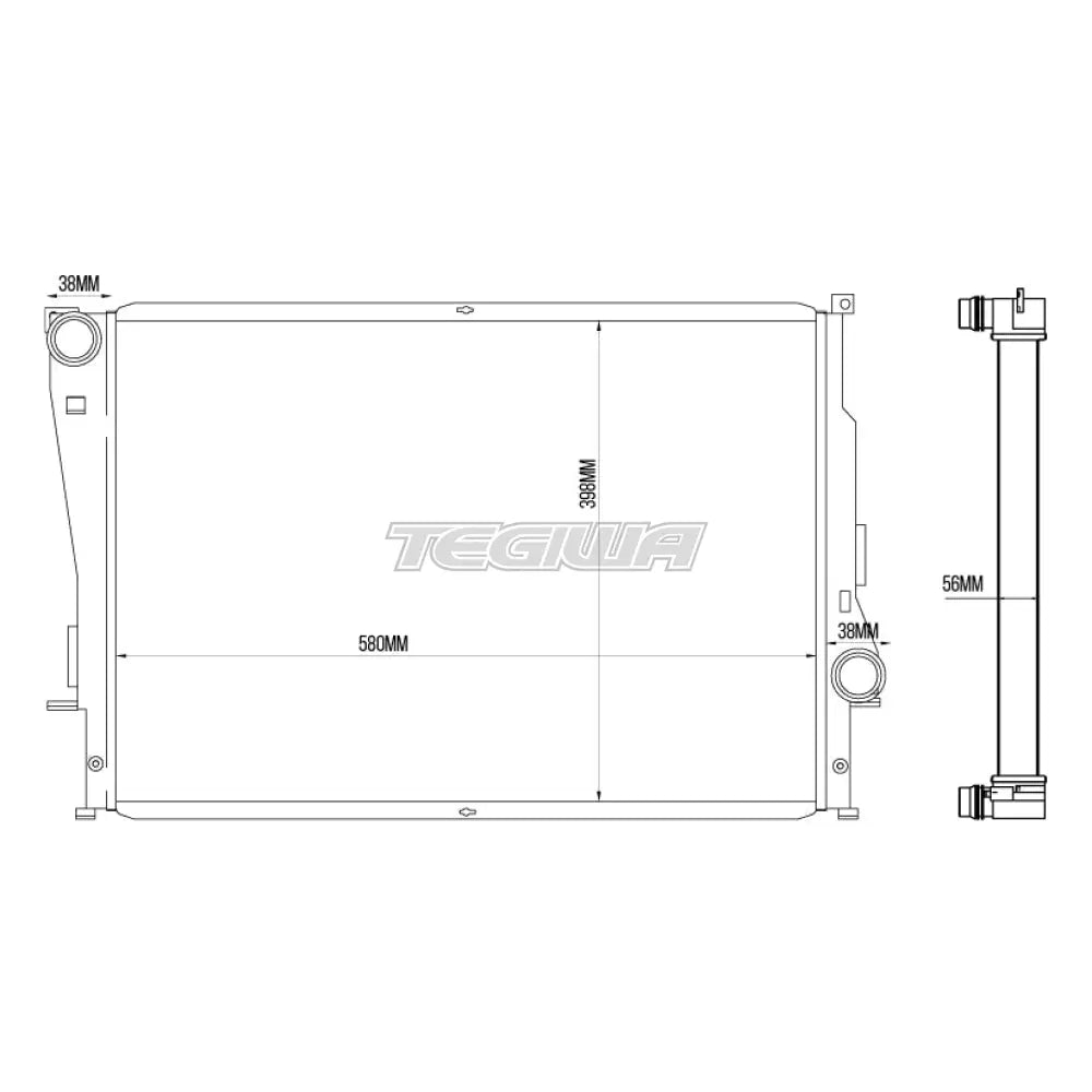 Tegiwa Aluminium Alloy Radiator BMW E46 M3 - STANDARD