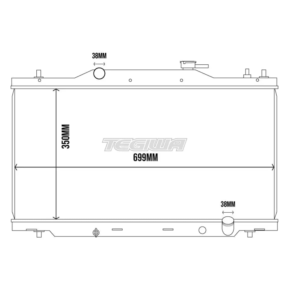 Tegiwa Aluminium Alloy Radiator HONDA INTEGRA DC5