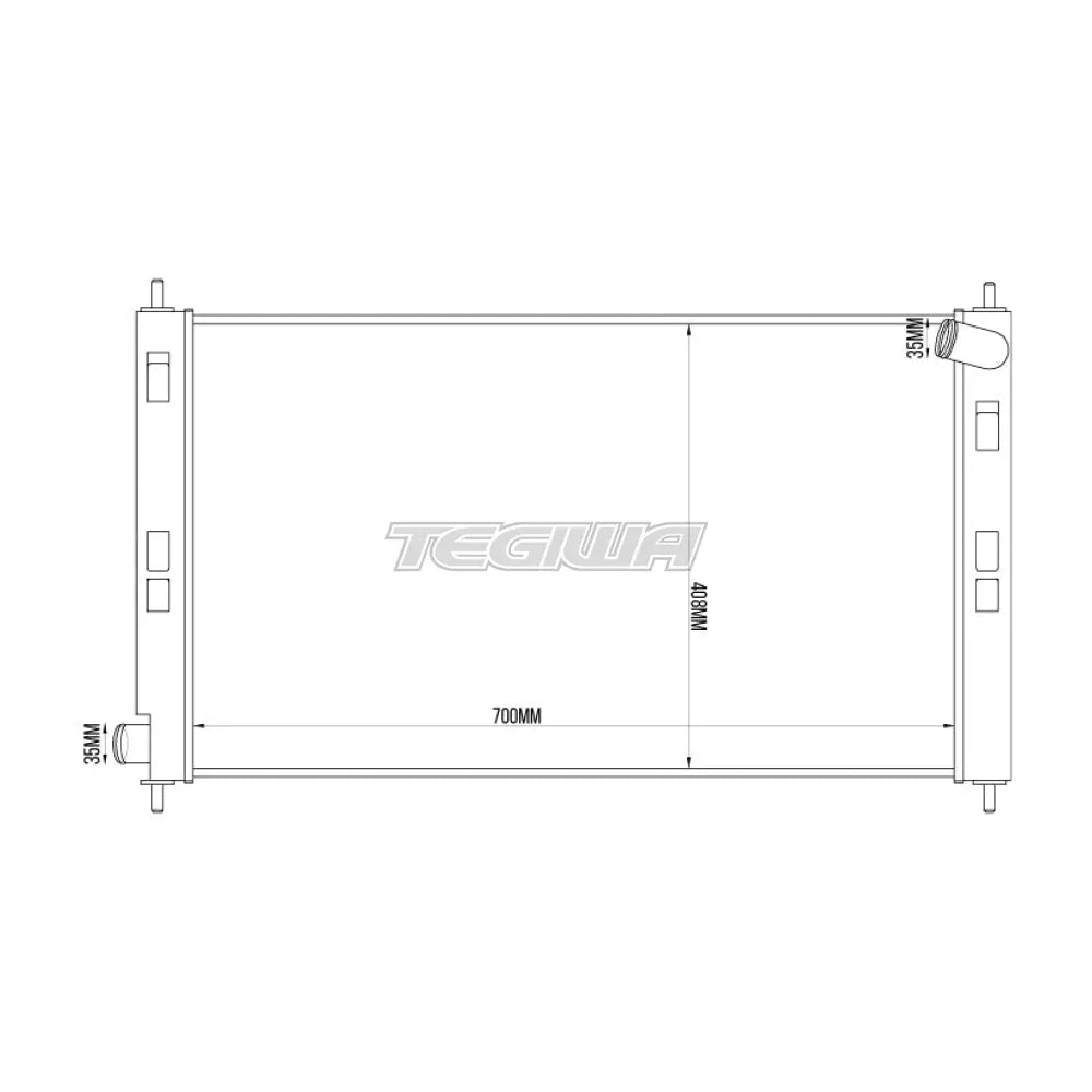 TEGIWA Aluminium Alloy Radiator MITSUBISHI EVO 10