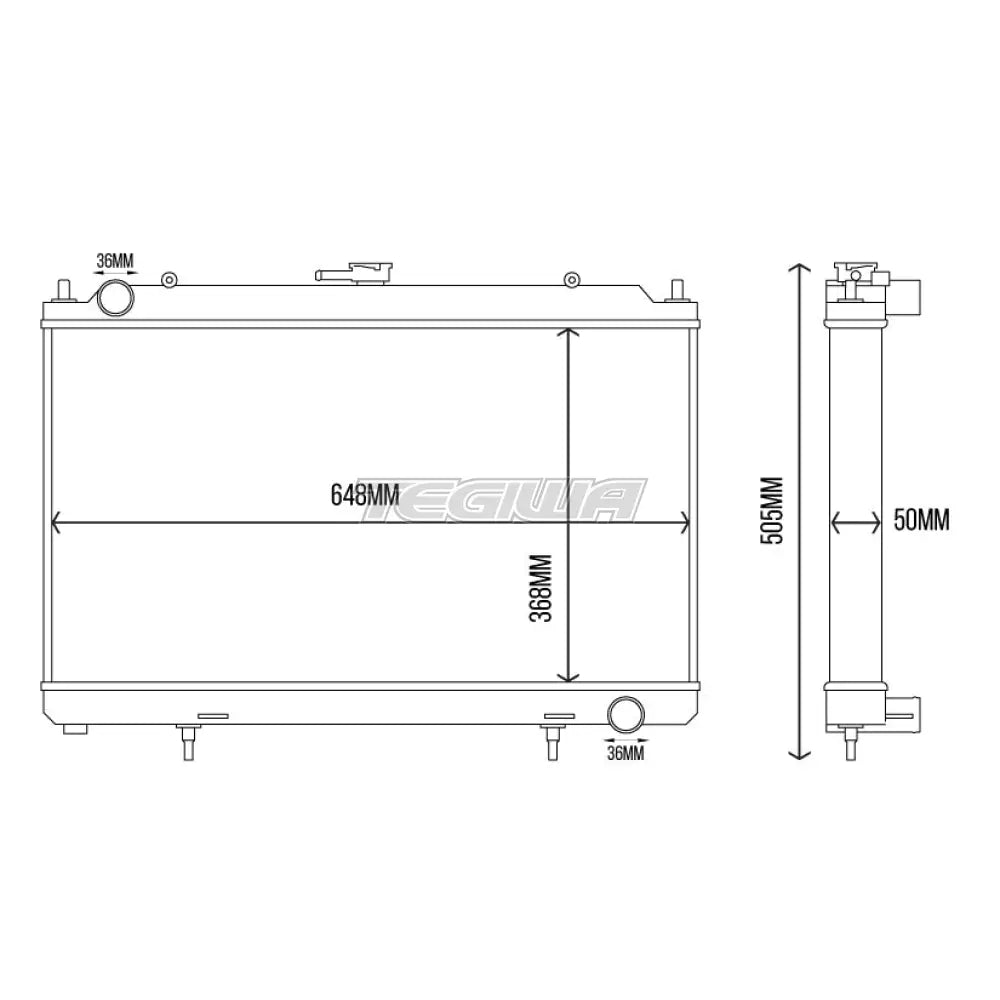 TEGIWA Aluminium Alloy Radiator NISSAN 200SX SILVIA S14 S15