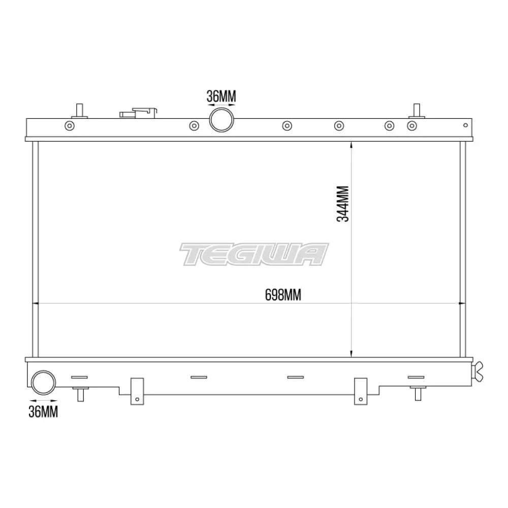 Tegiwa Aluminium Alloy Radiator SUBARU IMPREZA GDB