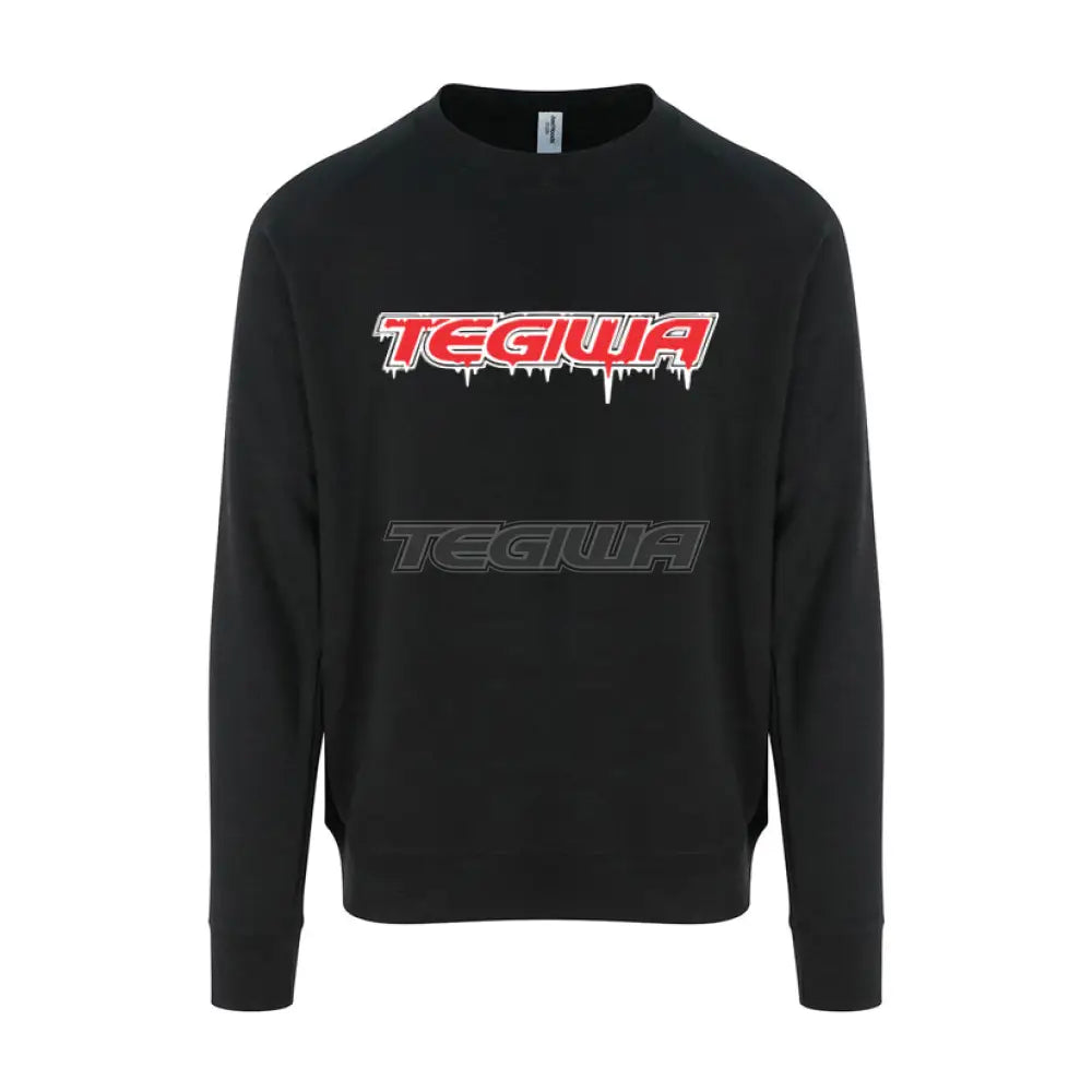 Tegiwa Drippy Logo Sweatshirt Black Hoodies