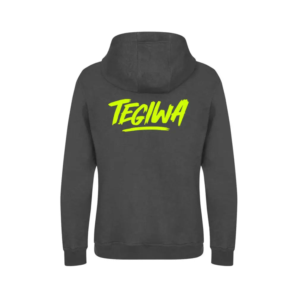 Tegiwa Fluro Yellow Script Hoodie Hoodies