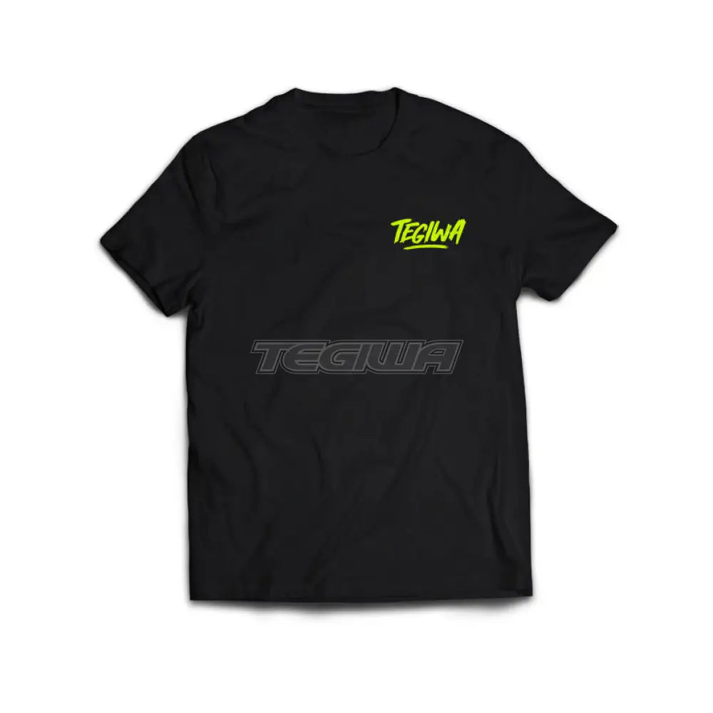 Tegiwa Fluro Yellow Script T-Shirt T-Shirts