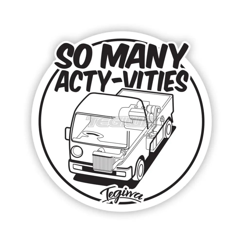 Tegiwa Honda Acty Sticker Acty-Vities Decals & Stickers