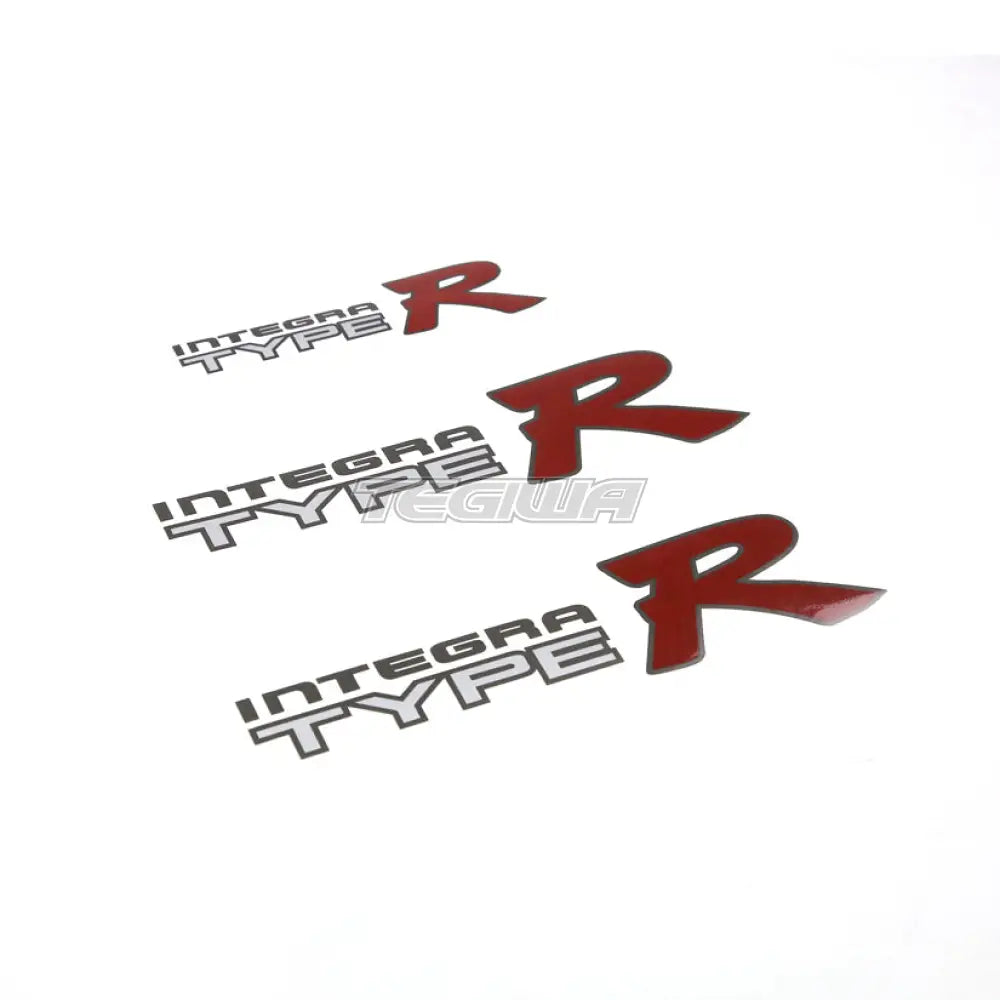 Tegiwa OEM Style Type R Stickers HONDA INTEGRA DC2 Dark Colours