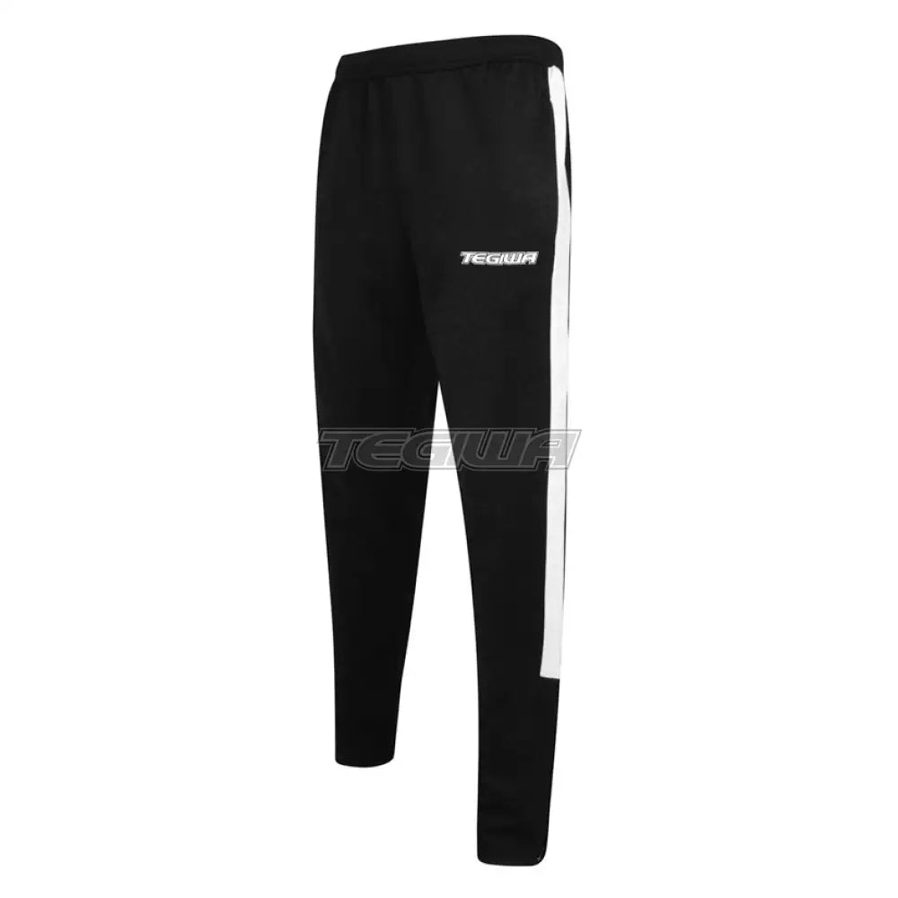 Tegiwa Polyester Tracksuit Pant Bottoms BLACK/WHITE