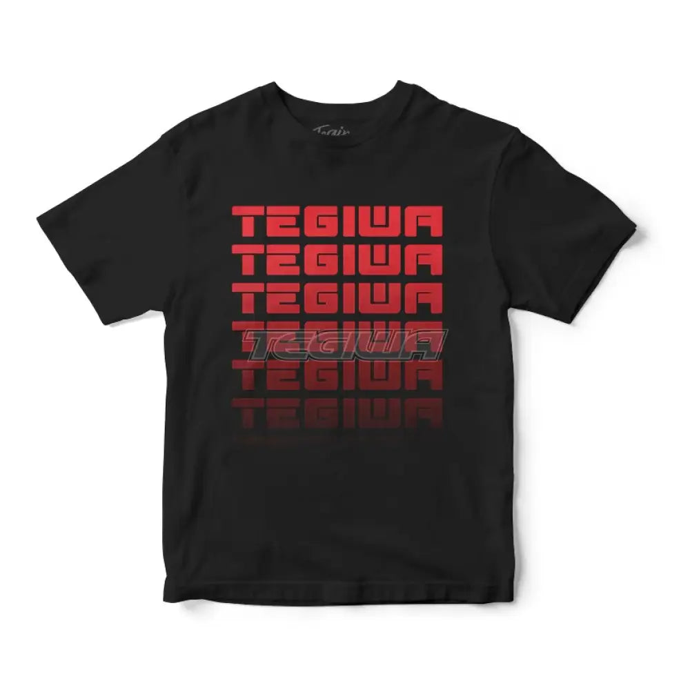 Tegiwa Retro Logo T-Shirt BLACK