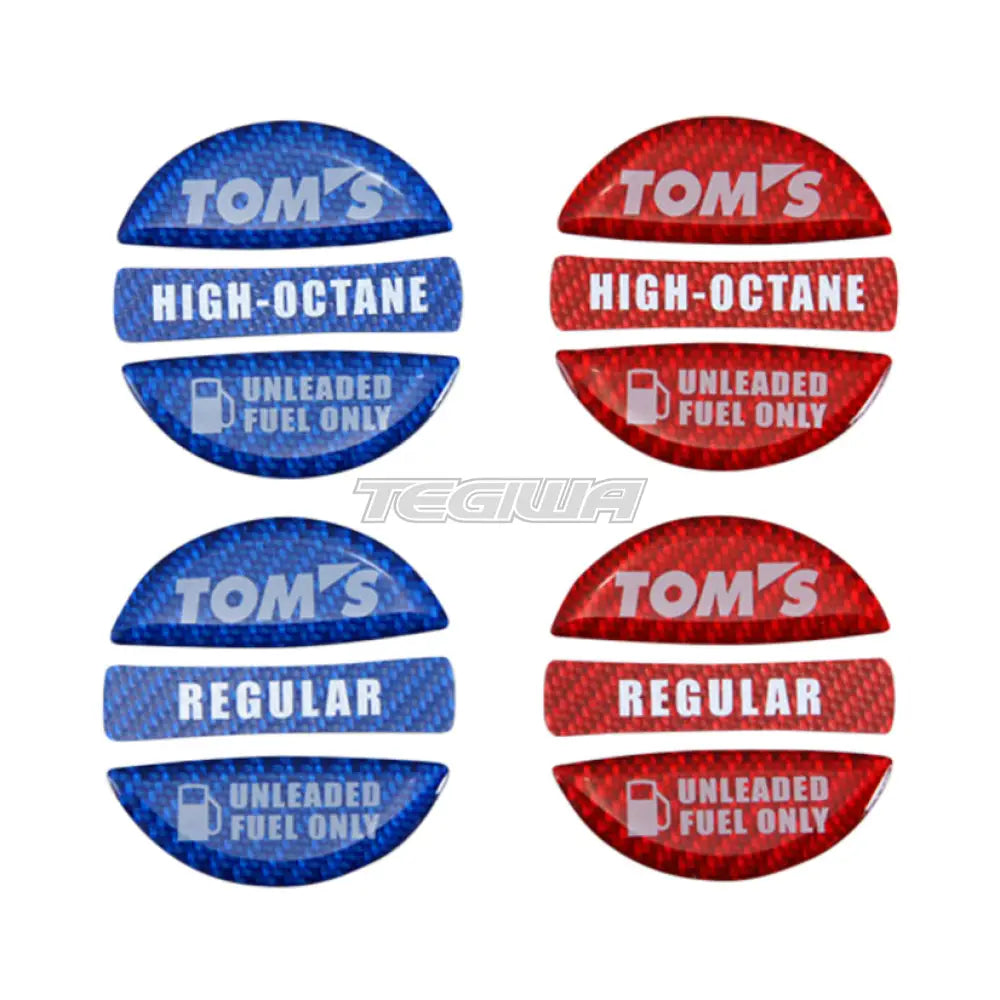 TOM'S Fuel Cap Garnish - Regular - Blue Toyota RAV4