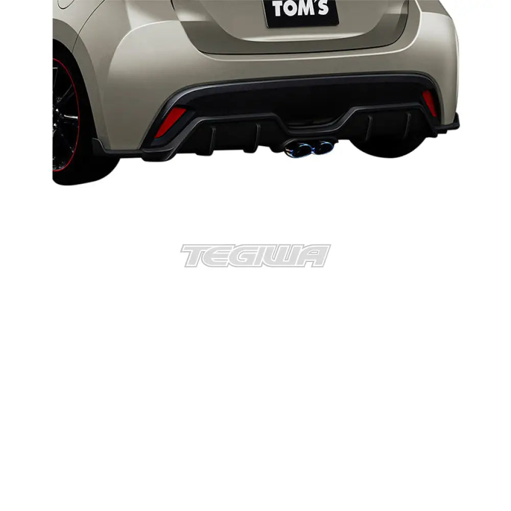 TOM'S Rear Under Diffuser - Black - 202 Toyota Yaris