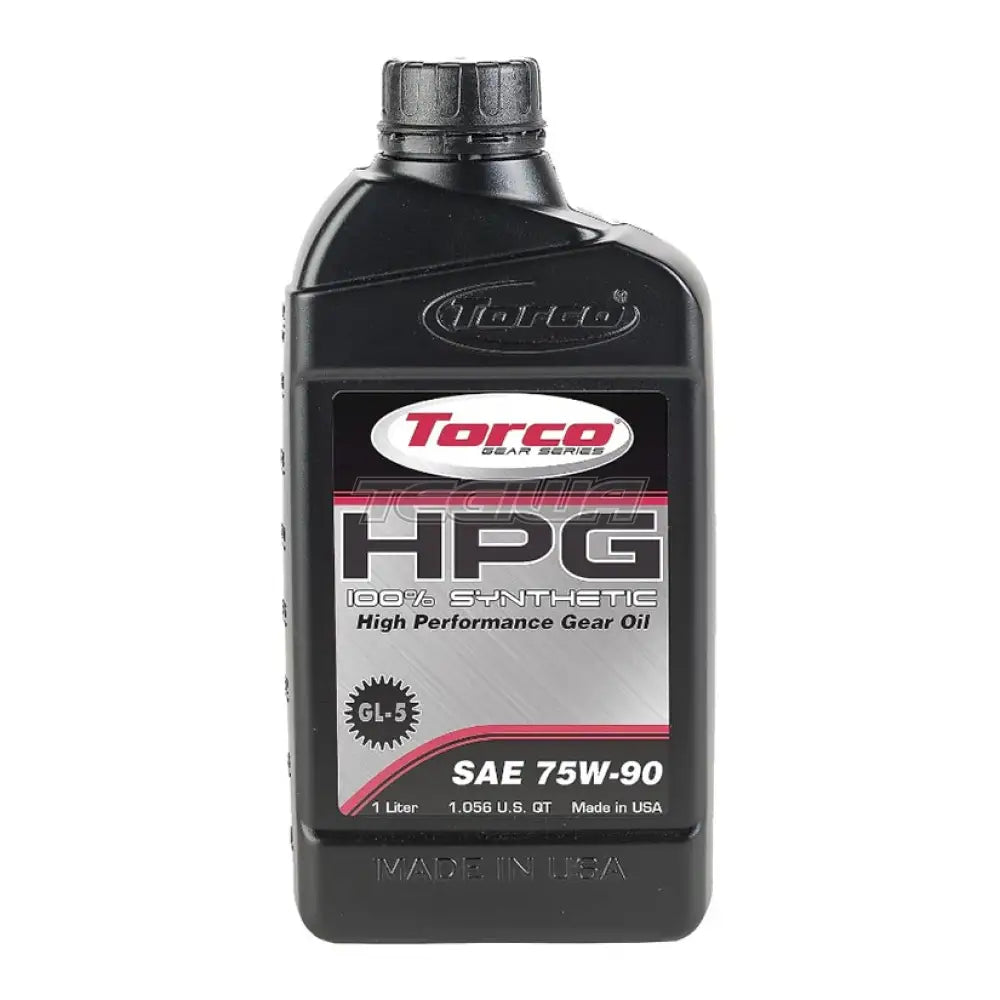 Torco HPG High Performance Gear Oils Fully Synthetic 75W90 1 Litre